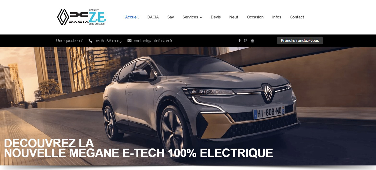 Site internet de Renault Autofusion